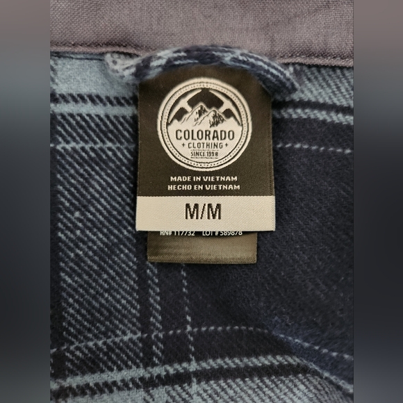 NWT COLORADO CLOTHING FLANNEL SHIRT WITH POCKETS - Picture 8 of 9